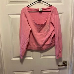 PINK! Victoria’s Secret off the shoulder sweatshirt